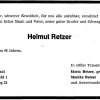 Retzer Helmutl 1927-1976 Todesanzeige